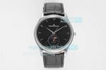 Swiss Replica Jaeger-LeCoultre Master Ultra Thin Moon Phase Watch 39mm SS Black Face